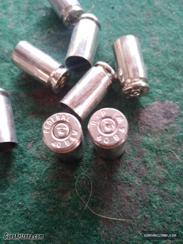 40 smith Wesson nickel brass