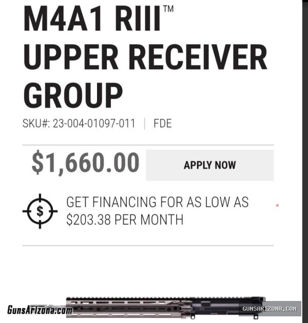 M4A1 riii upper receiver stripped