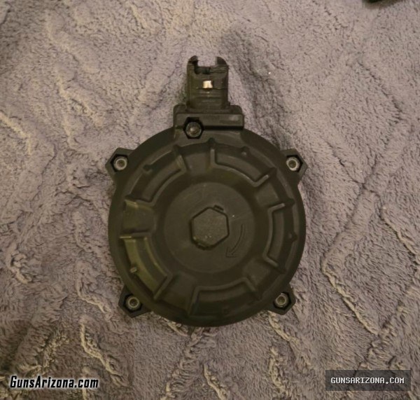 AK47 7.62x39 50rd ammo drum mag Draco mini