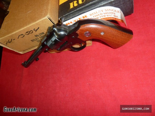 1986 RUGER BISLEY SINGLE SIX .22LR 6.5