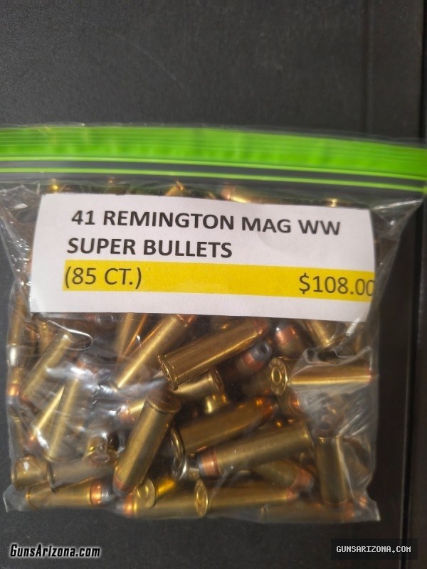 41 REMINGTON MAG WW SUPER BULLETS (85 COUNT)