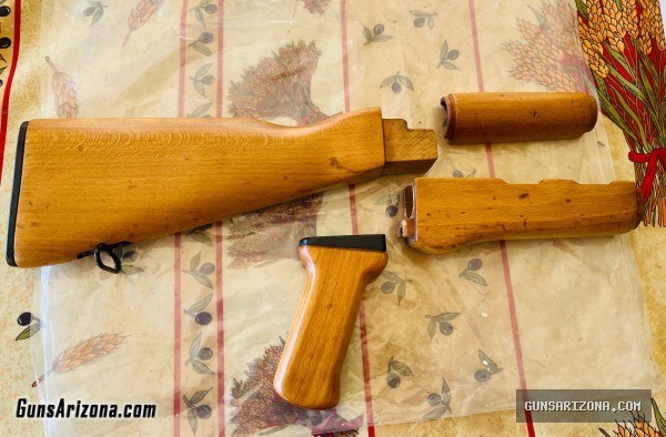 Hungarian AK-63 AKM Wood stock set for stamped receiver like Chinese 56s