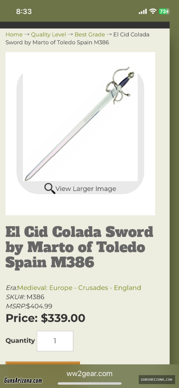 Spanish Colonial Swords