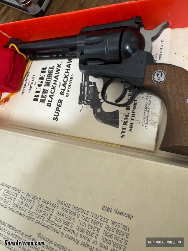 Ruger 357new model Blackhawk with extra