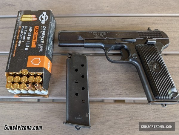 M57 Zavasta 7.62X25 with 2 Mags, Ammo, Accessories
