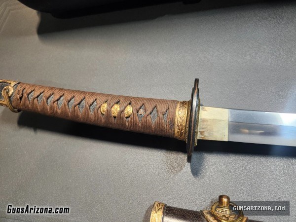 Japanese Naval Officer Kai Gunto Sword. Pre 1943