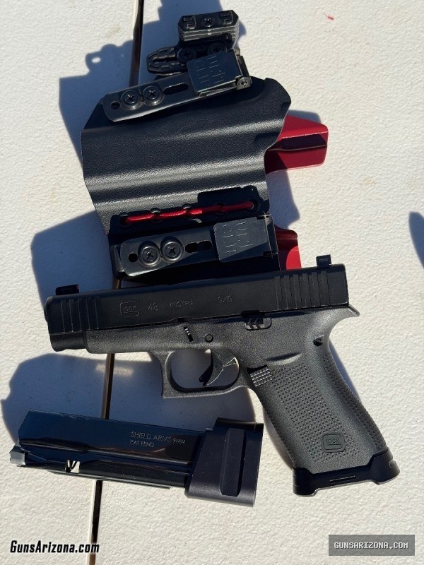 Glock 48 + Shield Arms double stack mags + AIWB holster