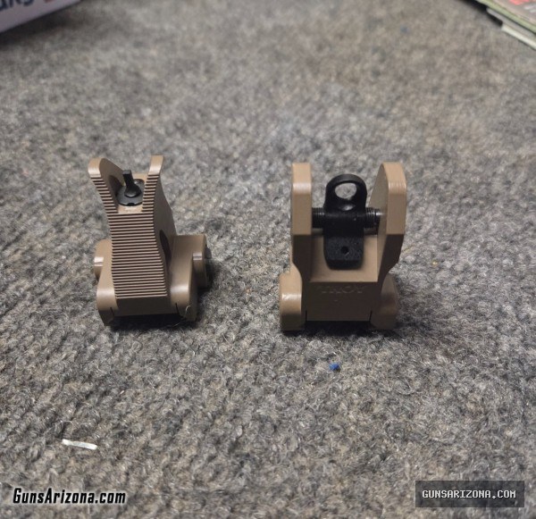 FDE Troy Metal Sights
