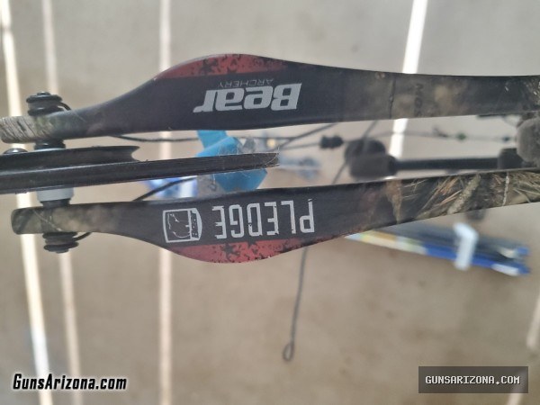 Bear Archery Pledge Compound Bow System Complete Plus X-tras
