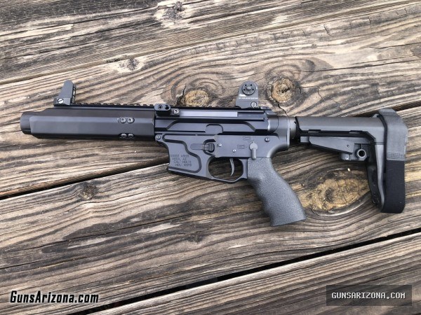 Gibbz Arms side-charging AR pistol - takes Glock mags