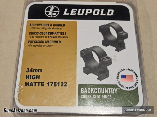 Leupold backcountry cross slot scope rings