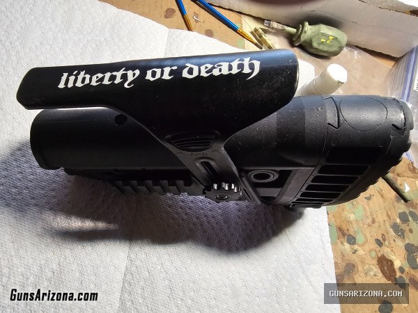 FAB DEFENCE BUTTSTOCK MONOPOD BUILT-IN ADJUSTABLE CHEEK REST $ 150.00 I WILL NOT RESPOND TO