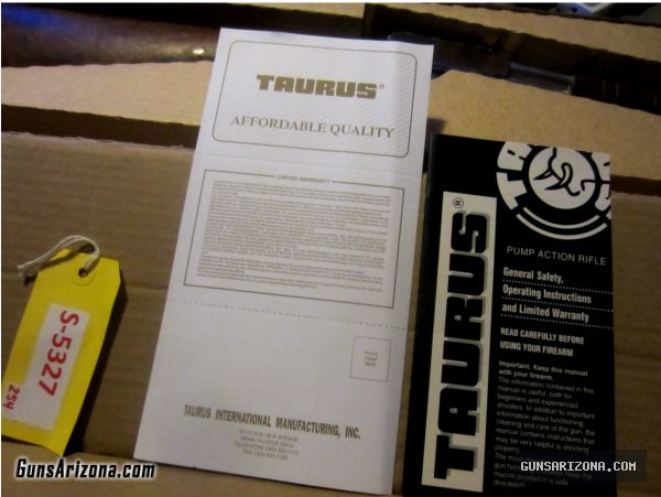 TAURUS 22 LR 13 SHOT PUMP RIFLE~23 INCH NICKLE BEAUTY!!!