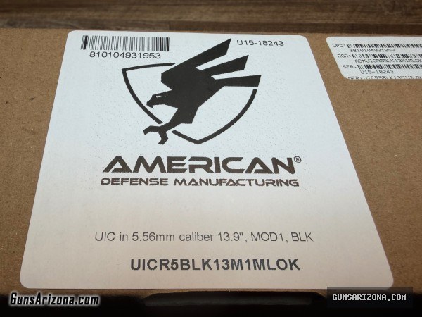 NIB: American Defense MFG UIC MOD1 (13.9") in .223/5.56MM
