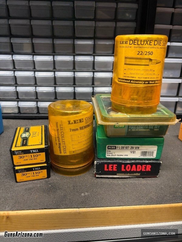 Reloading dies and 30 cal. Bullets