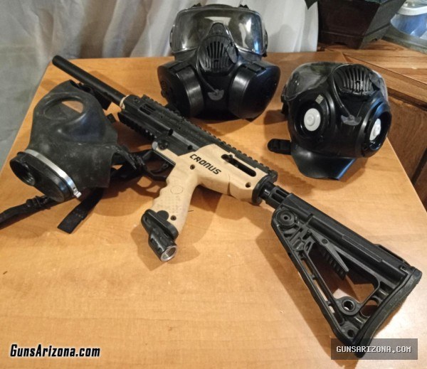 Paintball Gun and Masks ~ Cronus Paintball Gun