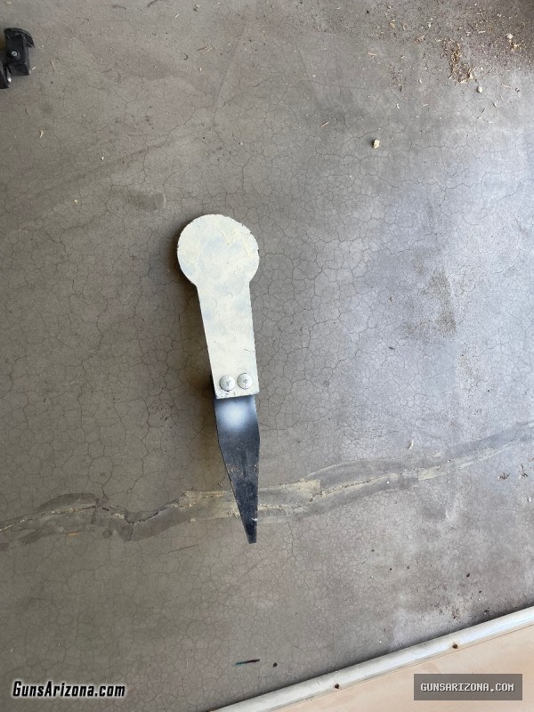 Used circle popper steel just hammering ground
