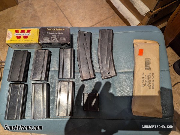 Universal M1 .30 cal 2boxes ammo 10 mags