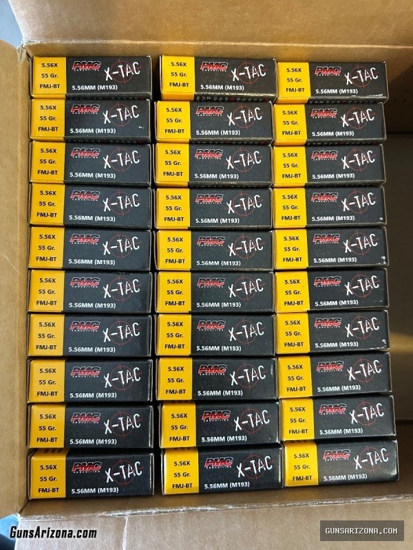 600 rounds of .556 pm x-tac 55 grain