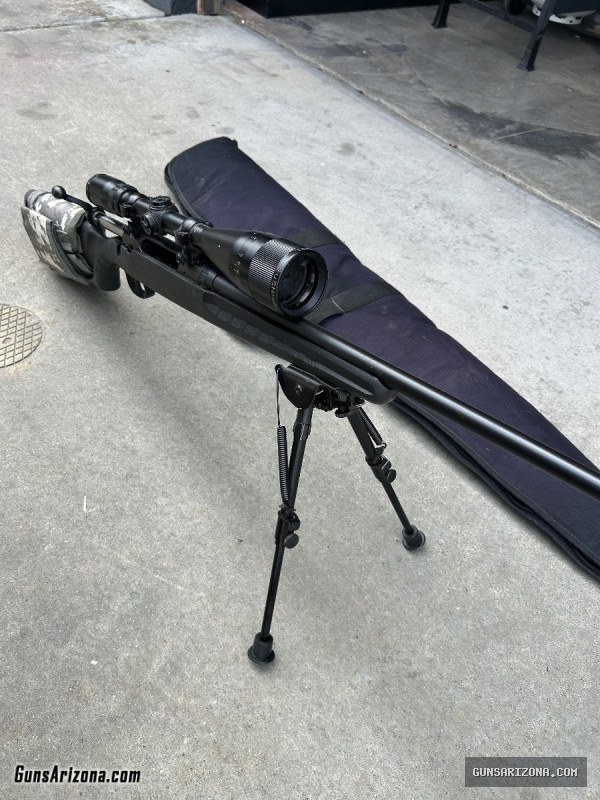 Savage axis .308 bushell scope, bipod, case, ammo pouch