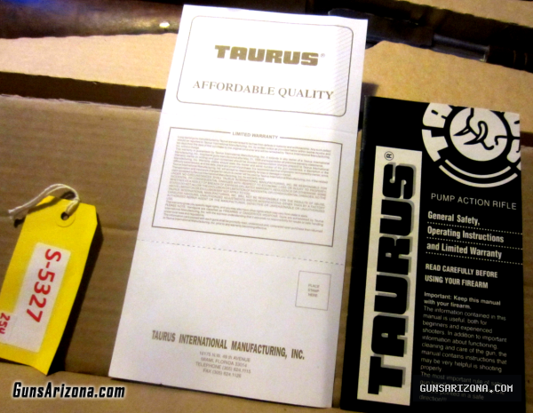 TAURUS 22 LR 13 SHOT PUMP RIFLE~23 INCH NICKLE BEAUTY!!!