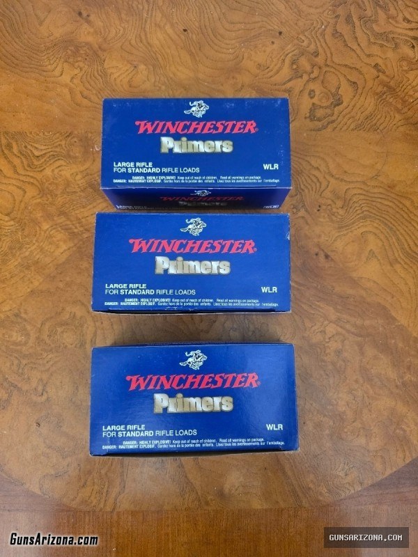 Winchester Large Rifle Primers 3 Boxes 1000 ct