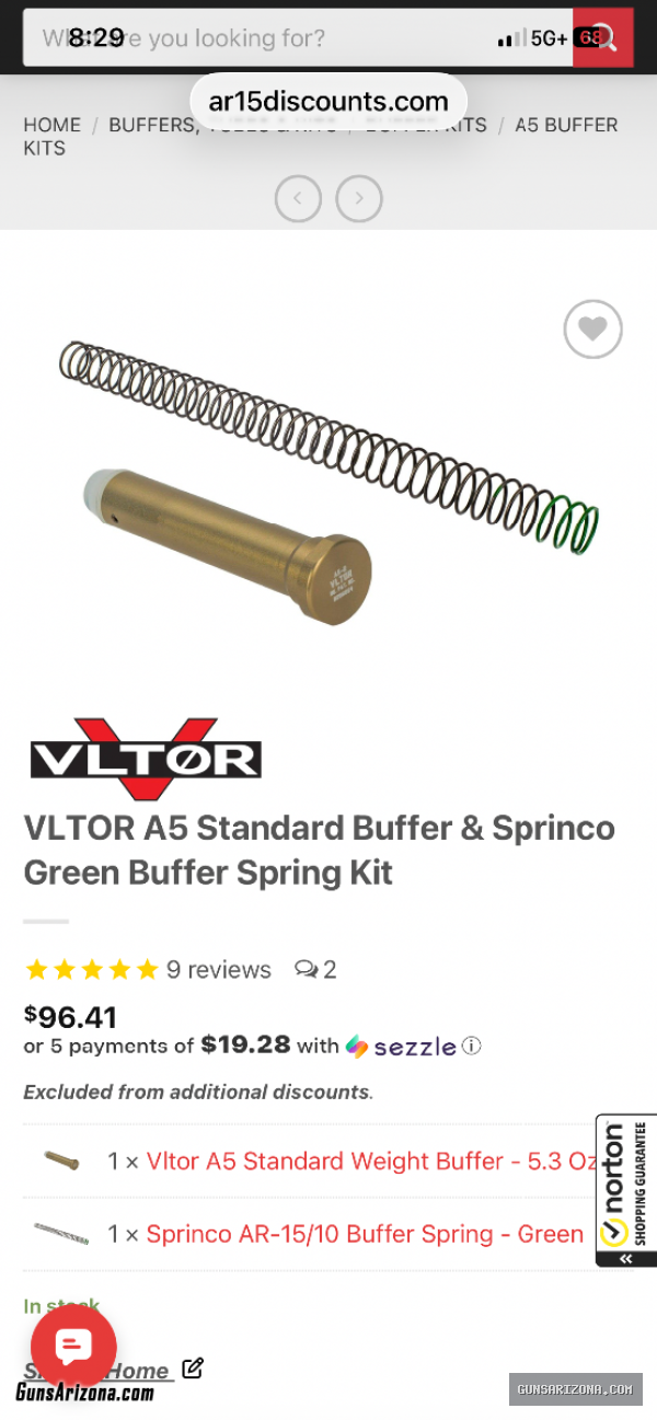 ar buffer tube  rifle