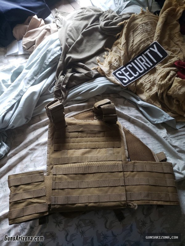 Rothco Plate Carrier with Tourniquet Pouch and Security Patch
