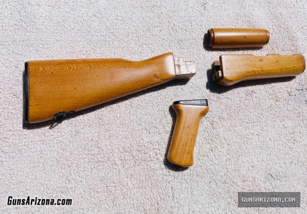 Hungarian AK-63 AKM Wood stock set for stamped receiver like Chinese 56s
