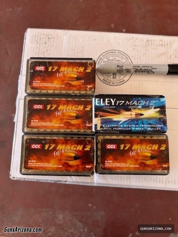 CCI .17 Cal Mach 2 Ammo