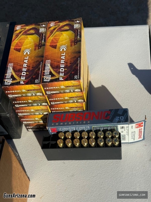 ?450 Bushmaster AR Pistol with 1,100 rounds‼️ 2 complete upper receivers