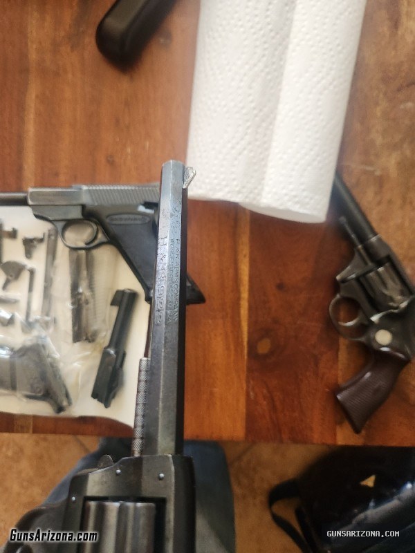.22 cal.  browning, h&r, high std marlin winchester