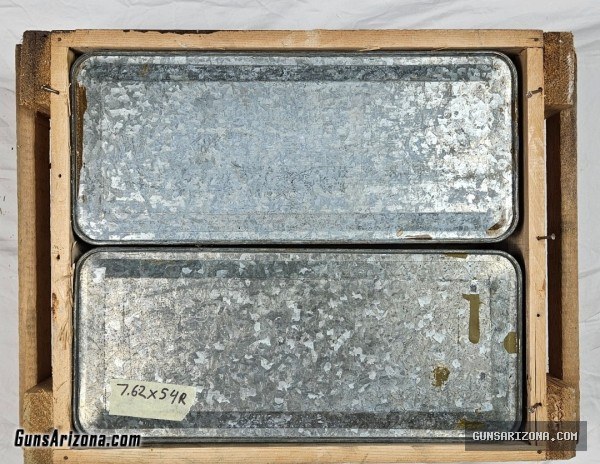 $15 per box - 5,000+ rounds military 7.62x54R, light/heavy armor piercing, Russian Chinese Hungarian spam cans ammo