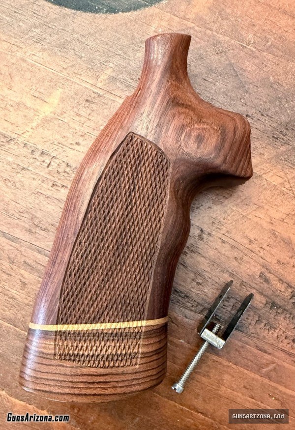 Hogue walnut S&W K/L square butt long grip