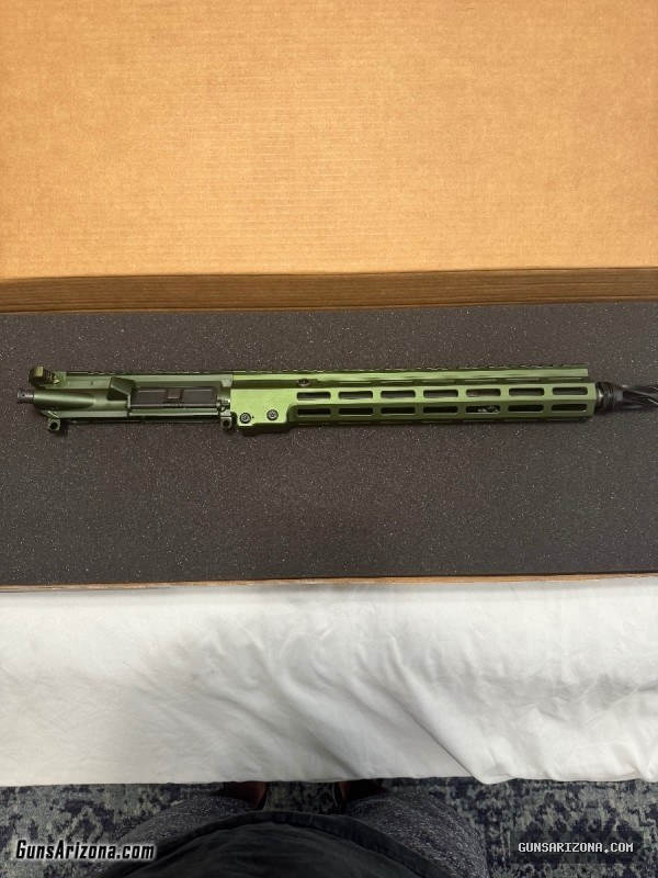 Geissele 14.5 super duty upper in ODG green