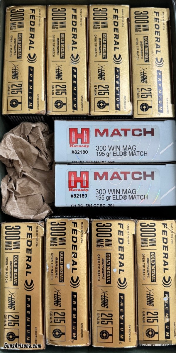300 Win Mag Match Ammo BTHP OTM