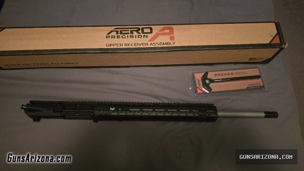 Brand new never used aero m5 ar10 6.5 creedmoor complete upper with charging handle
