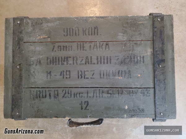 198 grain 8mm Mauser 7.92x57 Ammo from Yugosalvia SEALED case of 900 rounds