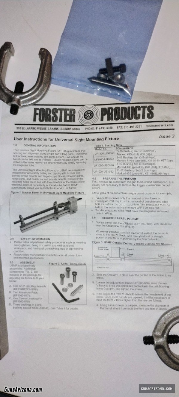 Forster Universal Sight Mounting Fixture