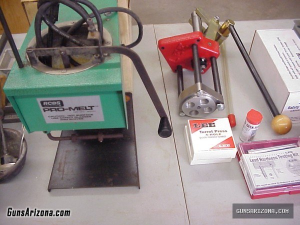 large lot of reloading equipment