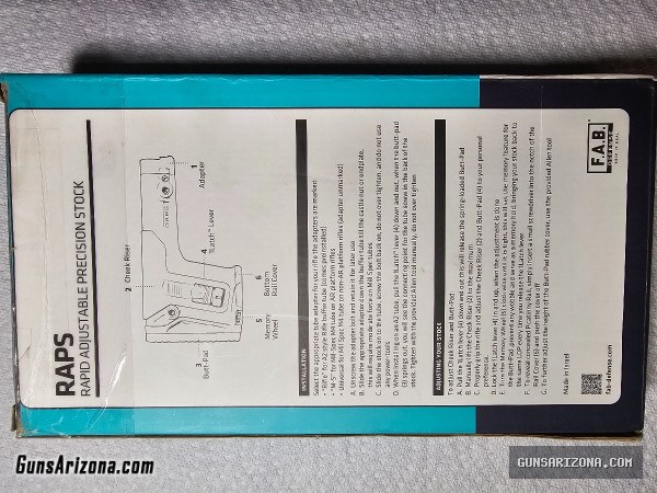 FAB Defense RAPS - Rapid Adjustment Precision Stock $ 170.00