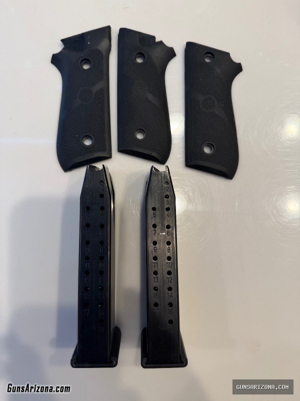 Mec-Gar Taurus PT92 Magazines/Hogue Grips