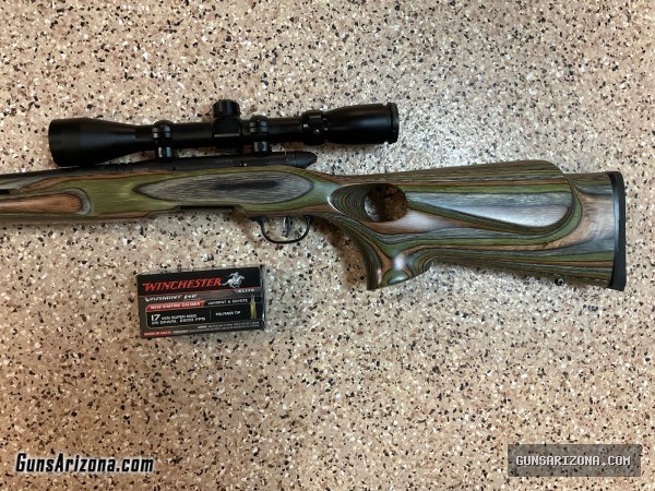 SAVAGE B MAG 17WSM LAMINATE THUMBHOLE STOCK