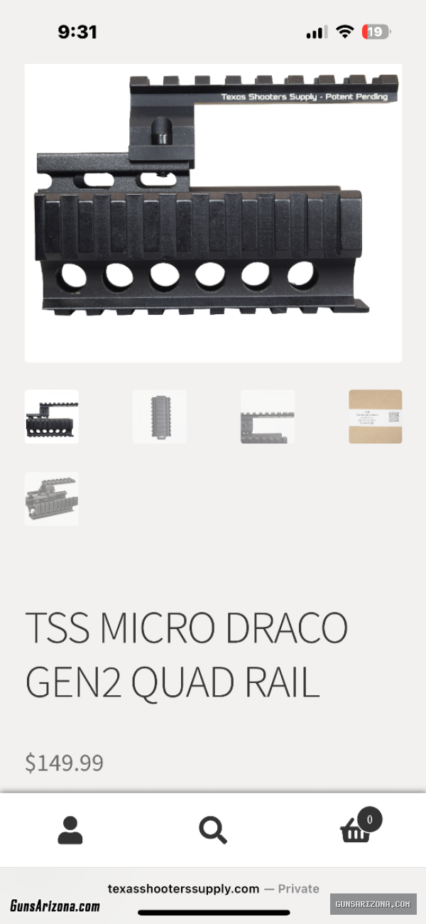 TSS QUAD RAIL FOR MCRO DRACO