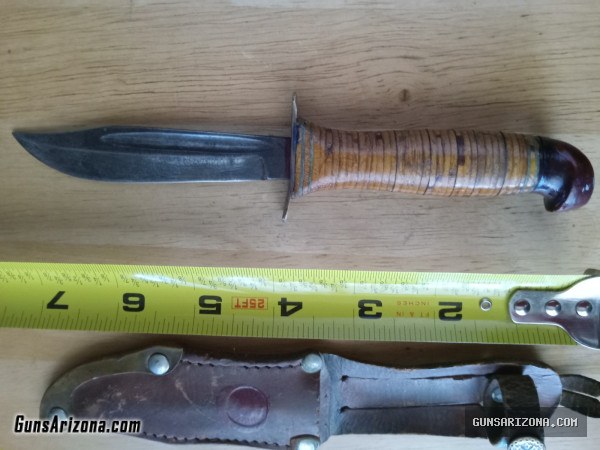 Vintage puukko finish fixed blade knife