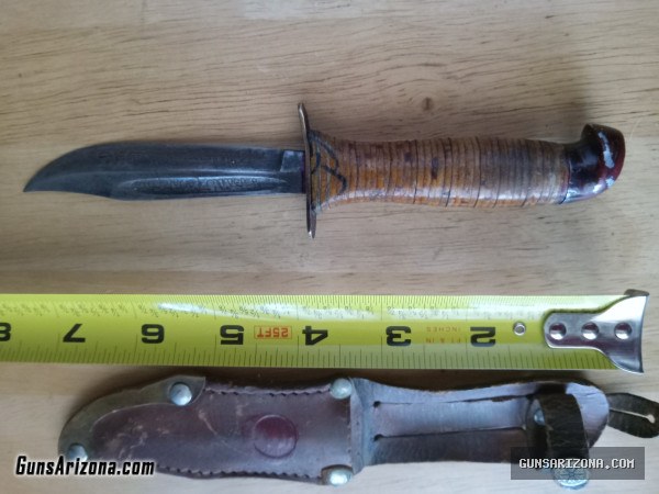 Vintage puukko finish fixed blade knife