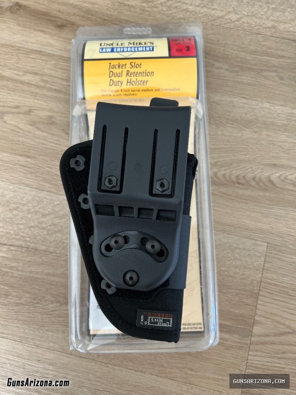 Uncle Mike’s Jacket Slot Dual Retention Duty Holster LH Size 2
