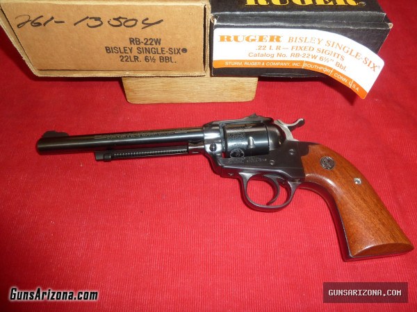 1986 RUGER BISLEY SINGLE SIX .22LR 6.5