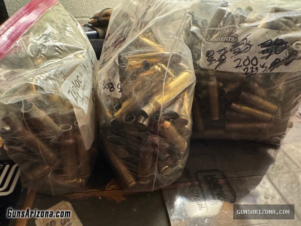 556/223 & 308 Once Fired DIRTY BRASS (500 pieces)