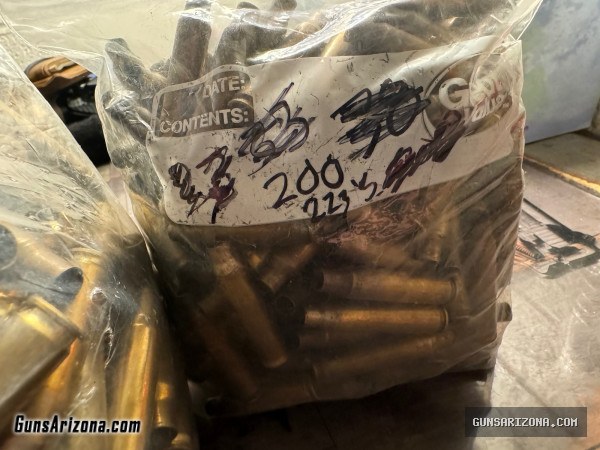 556/223 & 308 Once Fired DIRTY BRASS (500 pieces)